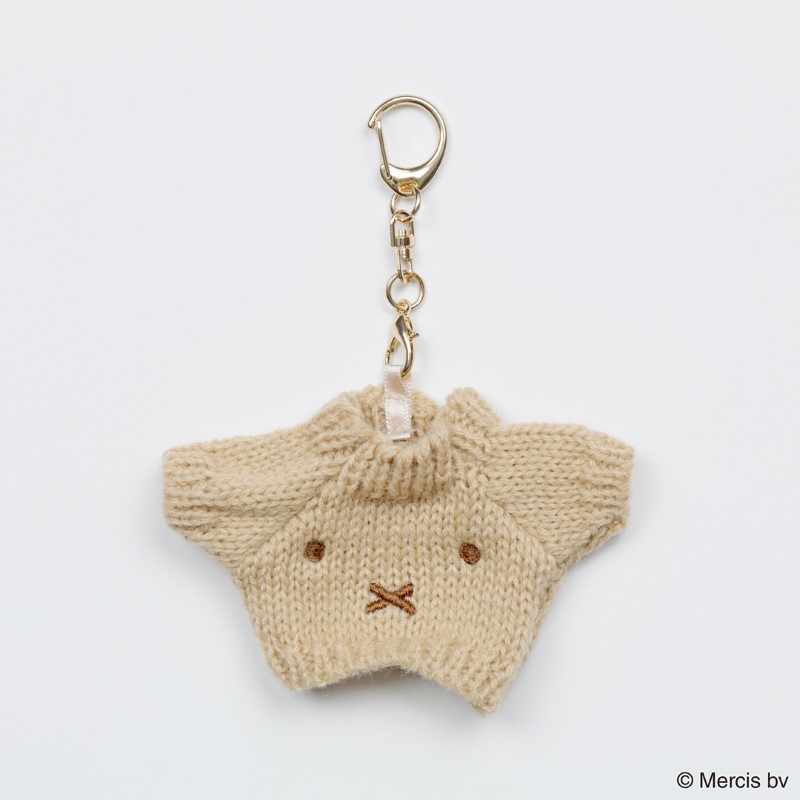 miffy BRUNA KNIT セーター型チャーム/ベージュ